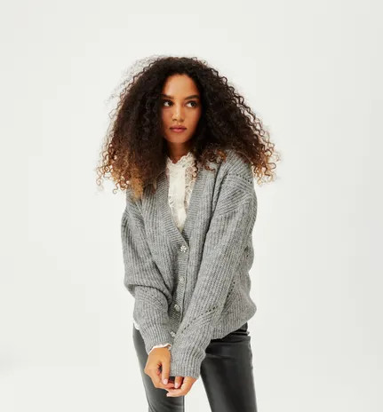 Gilet côtelé Femme - Gris foncé | Promod (FR)