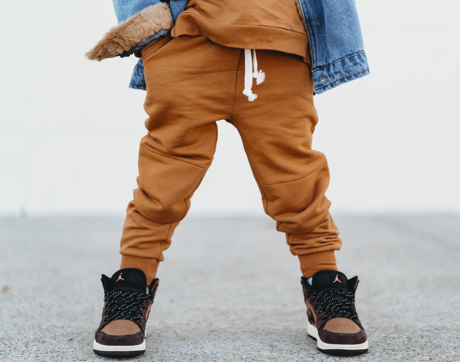 JOGGERS- Caramel Bamboo French Terry | millie + roo