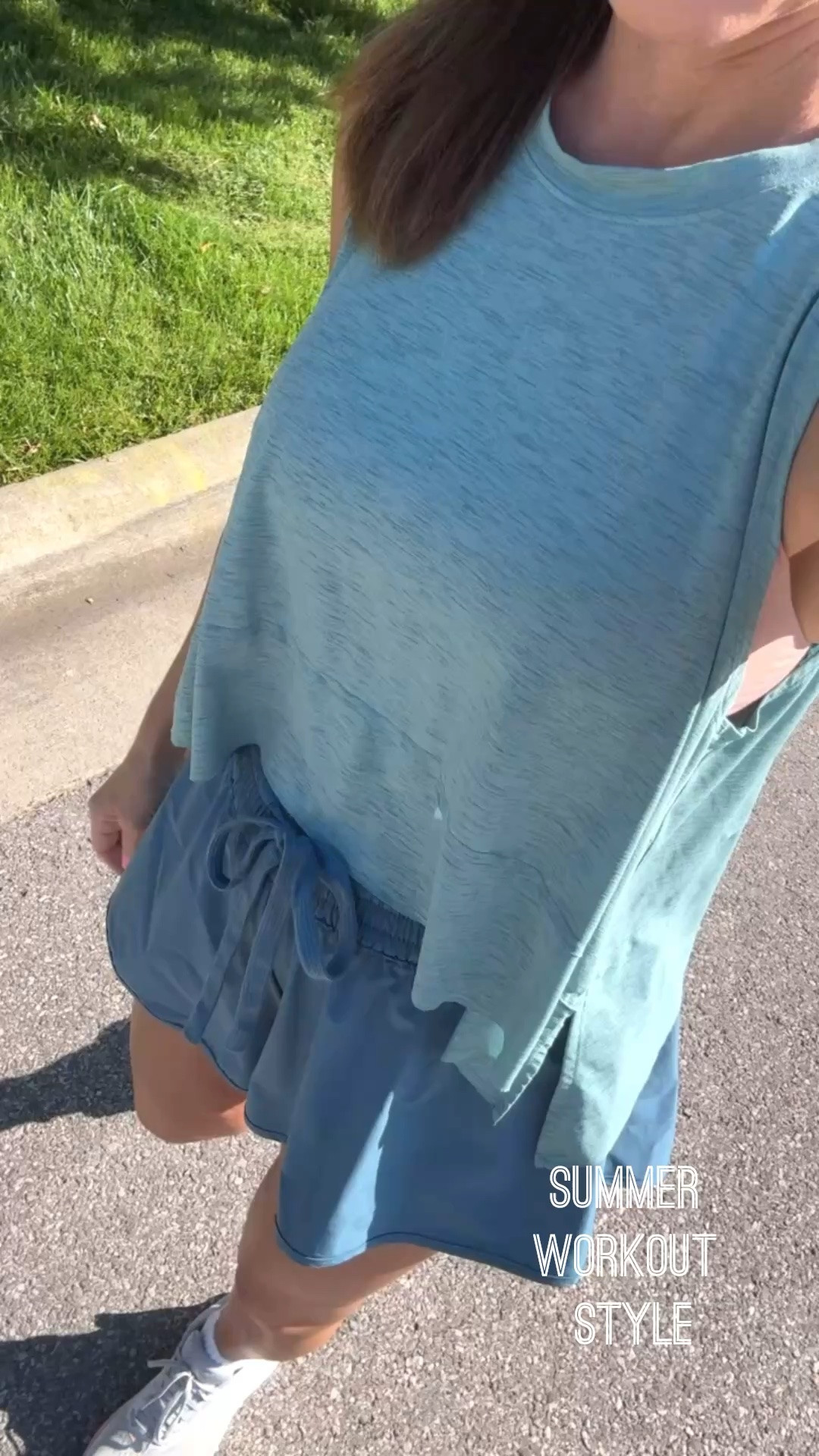 Love this combo as it’s so light and breezy! 
Athleisure. Sports mom style. Workout style. 
XS tank // S shorts

#LTKfitnessgoals #LTKmomlife #LTKActive