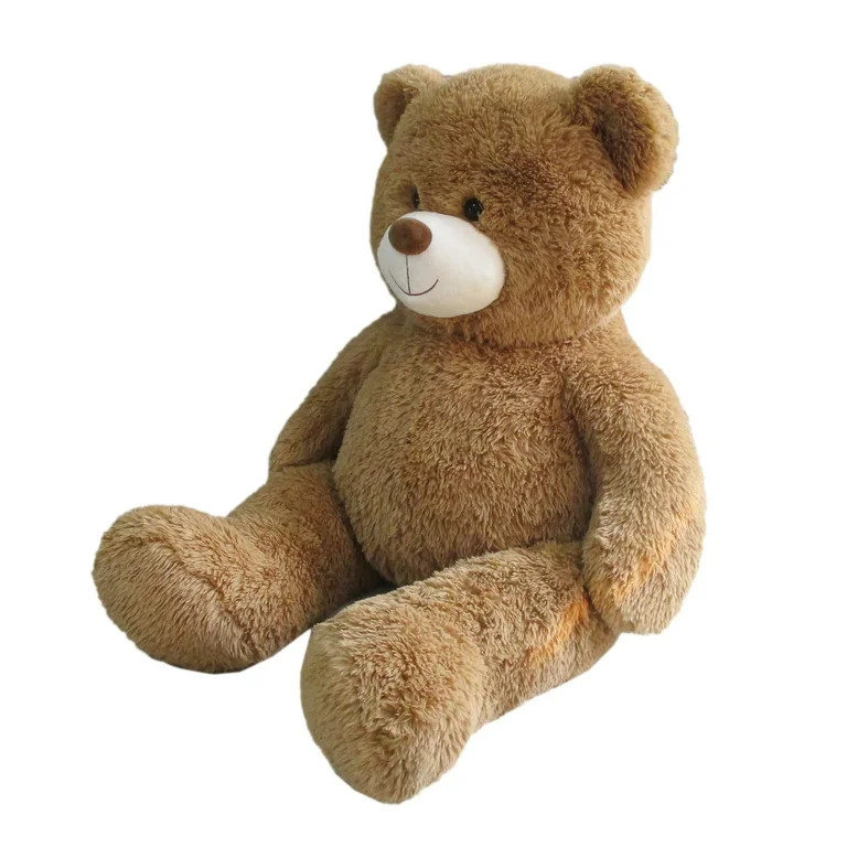 Jumbo Promo Dark Brown Bear Plush for All Ages, by Holiday Time | Walmart (US)