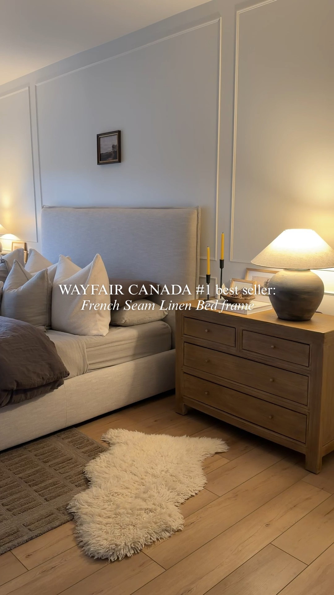 One of @wayfaircanada ‘s most-loved pieces and hands down one of my favourites in our home.
The French seam detail, soft linen texture, and timeless shape make it feel cozy, elevated, and lived-in in the best way.

This bed frame gets asked about constantly, and I’d buy it again without hesitation.

Linked here to shop 🤎

#WayfairCahome #WayfairCAPartner 

#LTKsale #LTKstyletip #LTKhome