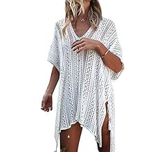 Jeasona Women’s Bathing Suit Cover Up for Beach Pool Swimwear Crochet Dress | Amazon (US)