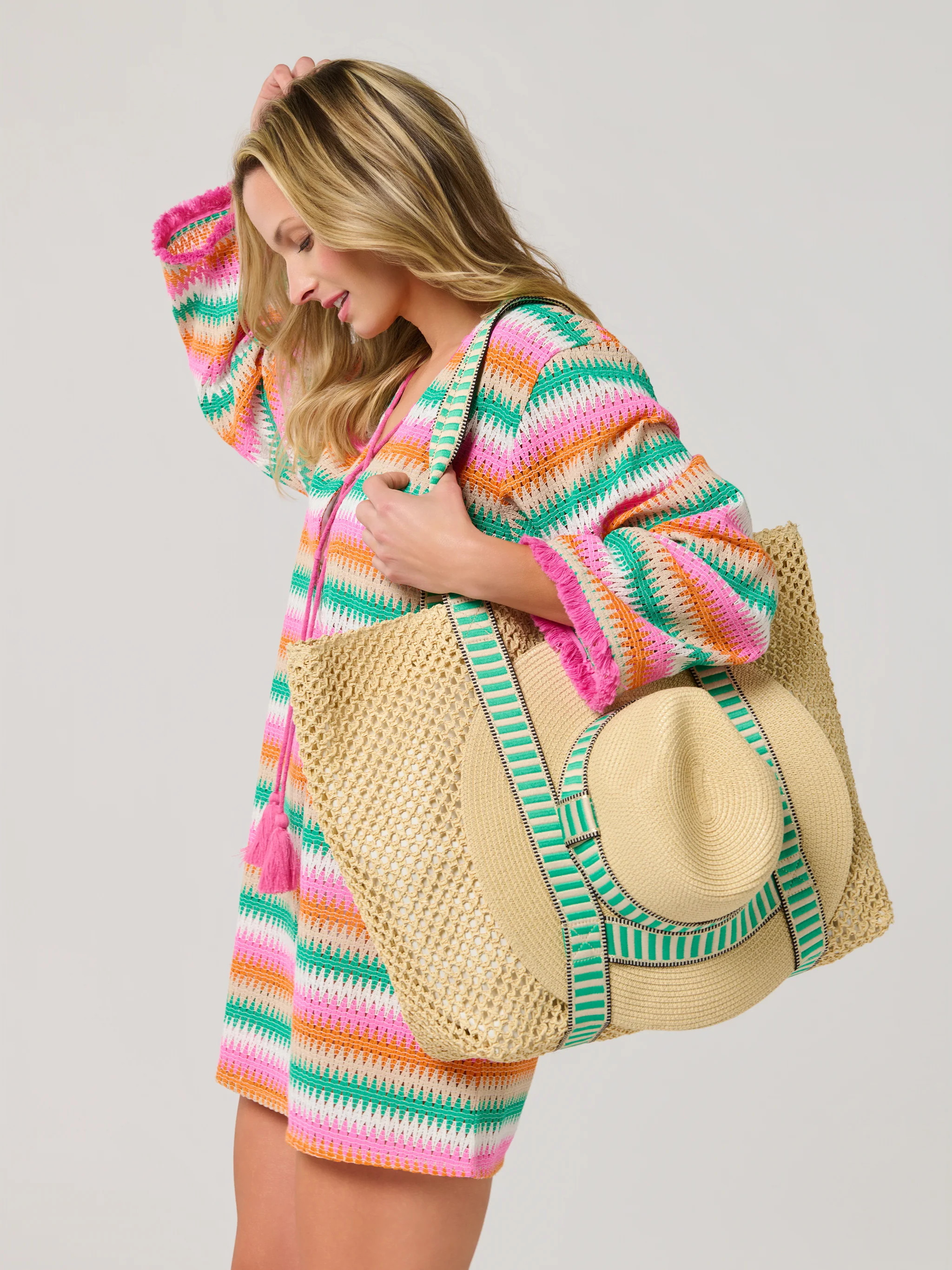 Shiraleah Dorian Tote and Hat Set | Shiraleah