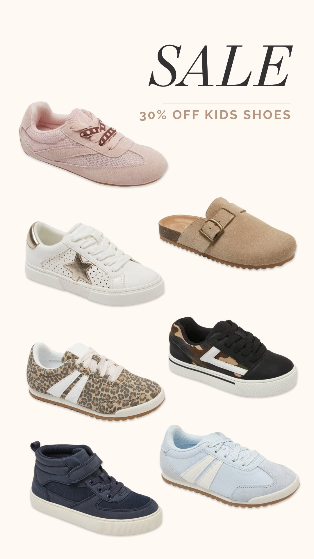 Kids shoes 30% off!

#LTKKids #LTKmomlife #LTKSaleAlert
