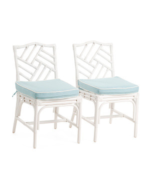 Set Of 2 Rattan Alie Dining Chairs With Cushions | Chairs & Seating | Marshalls | Marshalls