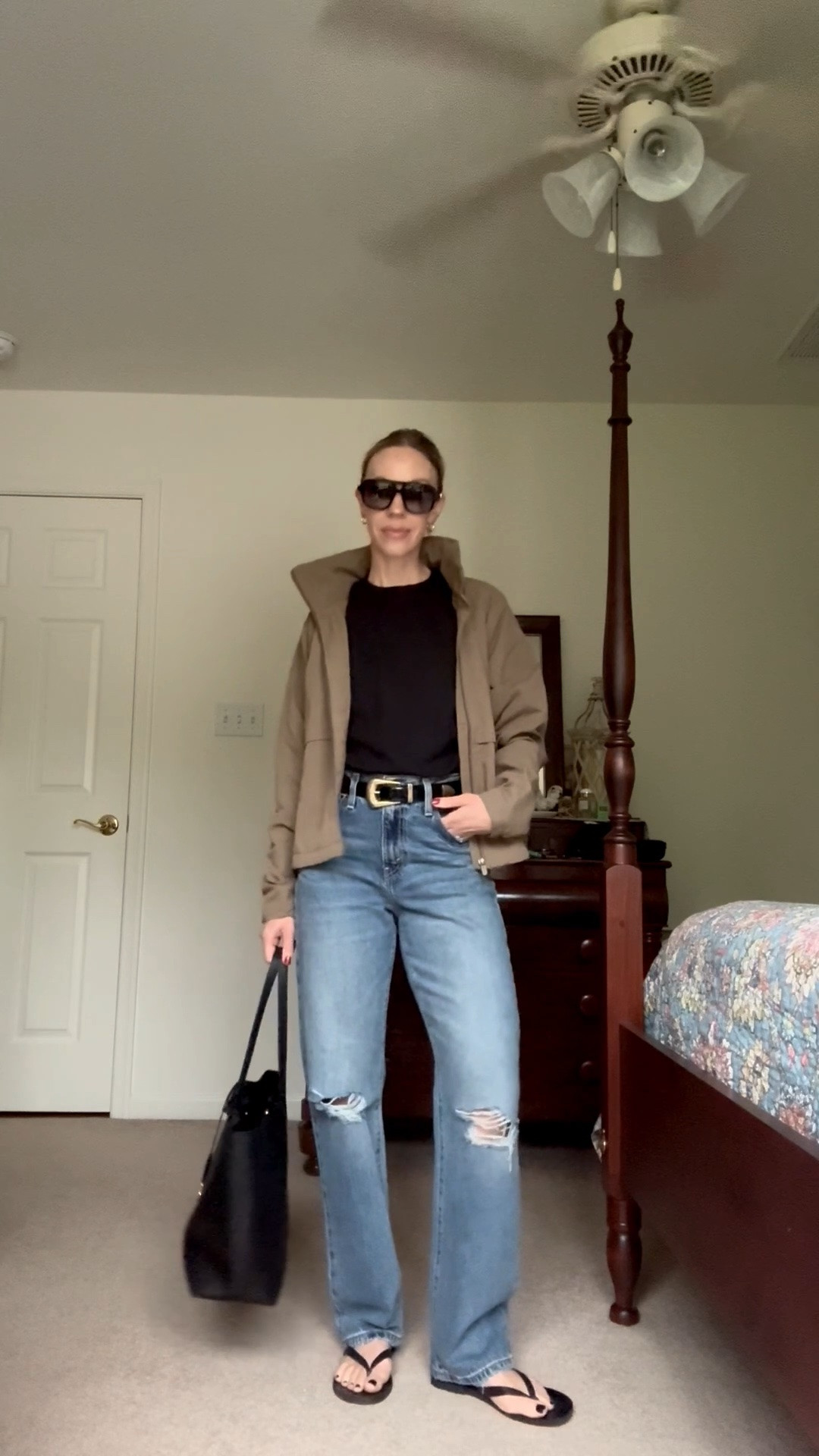 Late summer, early fall style, windbreaker jacket, @levi loose fit jeans (on sale under $35 this weekend!)

#LTKSaleAlert #LTKSeasonal #LTKOver40
