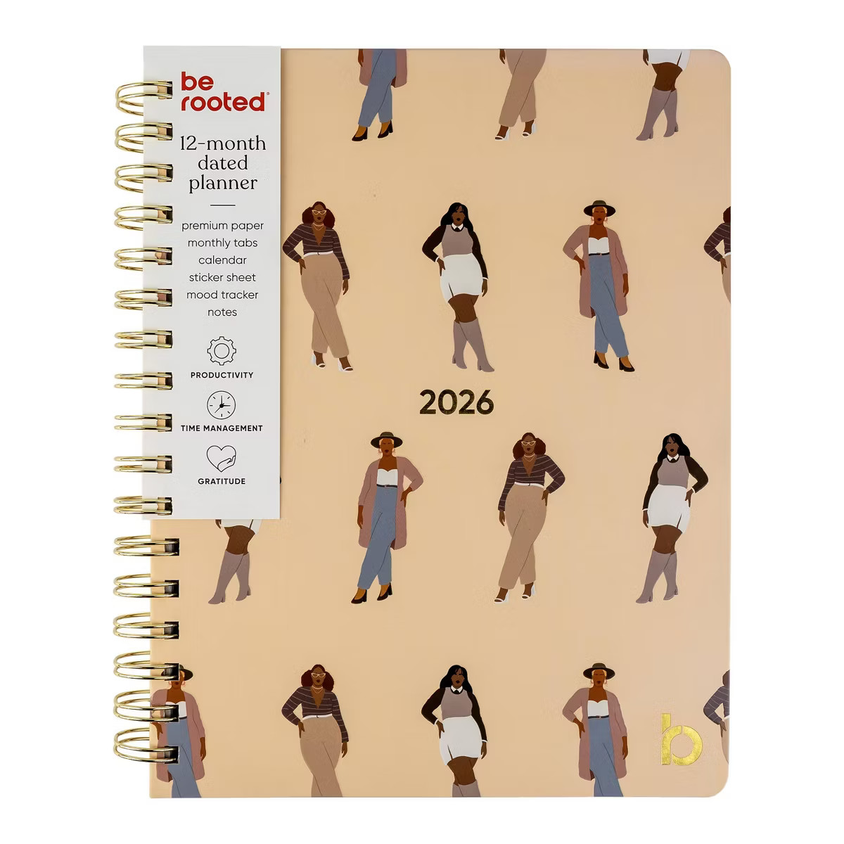 Be Rooted 2026 Yearly Planner 7"x9" All Over Print Neutral | Target