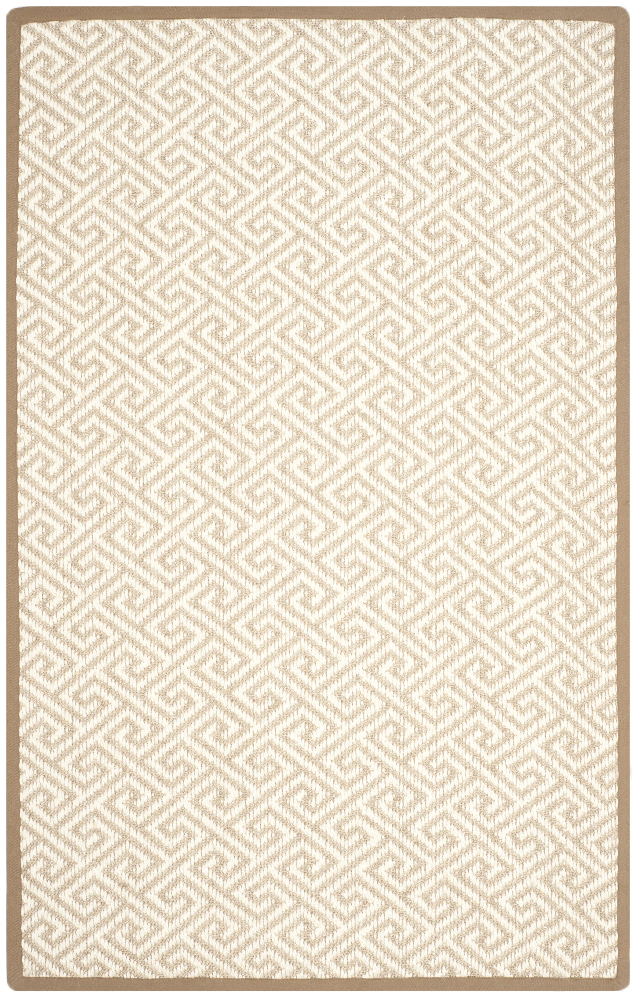 Jaquavion Sisal With Latex Geometric Rug | Wayfair North America