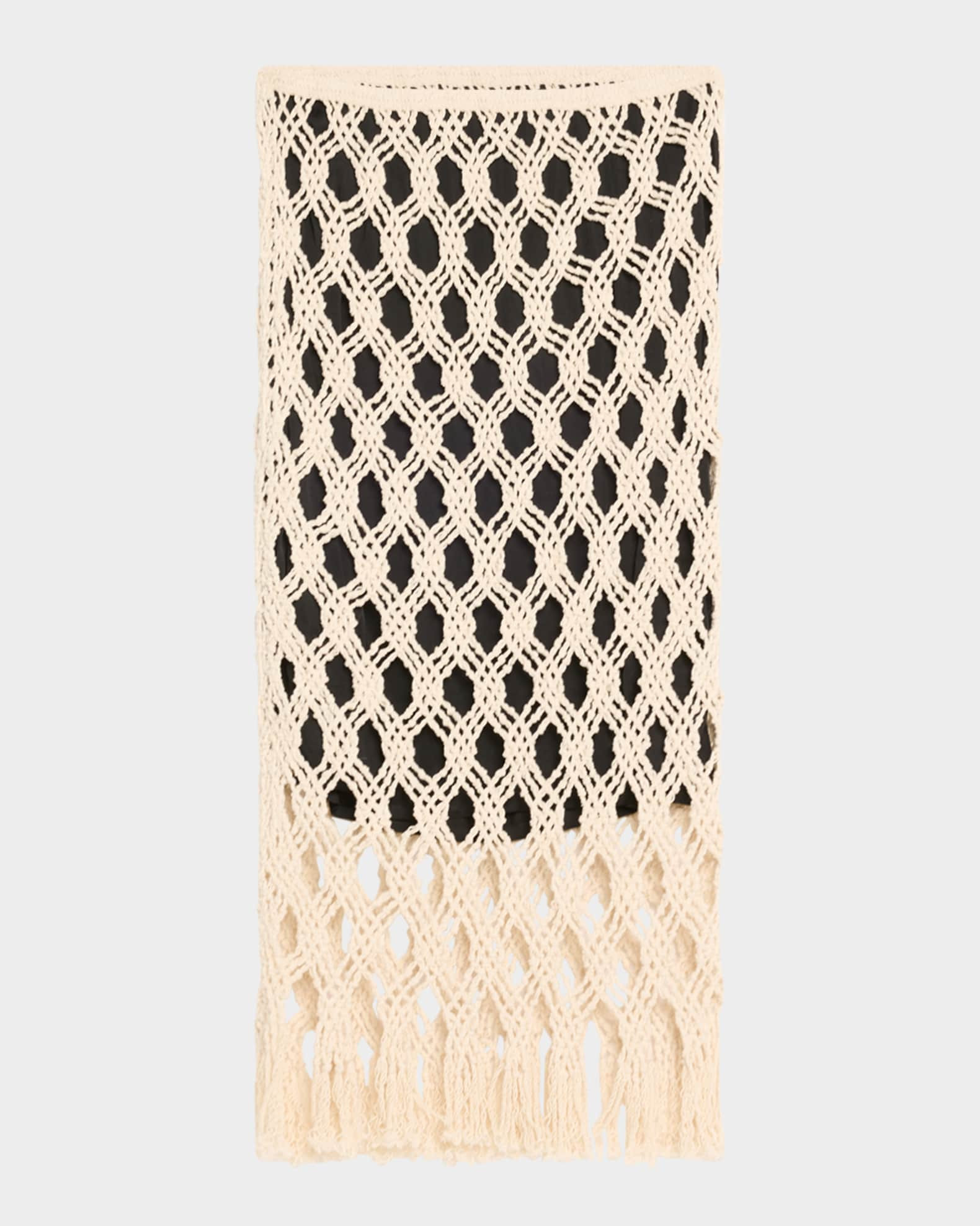 Sparrow Macrame Midi Skirt | Neiman Marcus