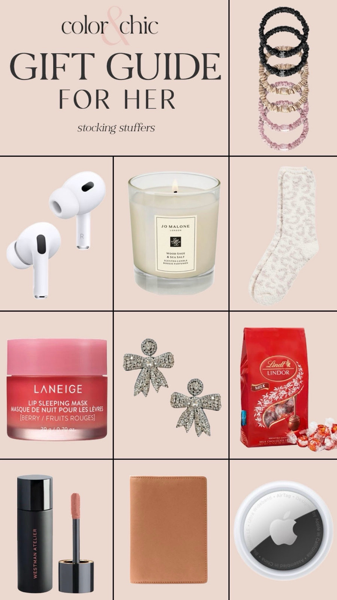 Stocking stuffer gifts for her that are a variety of prices! I love the socks, candle, and hair ties

#LTKGiftGuide #LTKHoliday