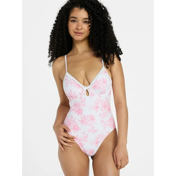 No Boundaries Underwire One-Piece Swimsuit, Women's XXS-XXL | Walmart (US)