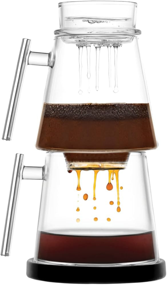 Pure Over Glass Pour Over Coffee Maker Kit | 6 Piece Set w/Mug | Built-In Paperless Reusable Glas... | Amazon (US)