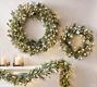 Lit Faux Eucalyptus and Pine Wreath | Pottery Barn CA