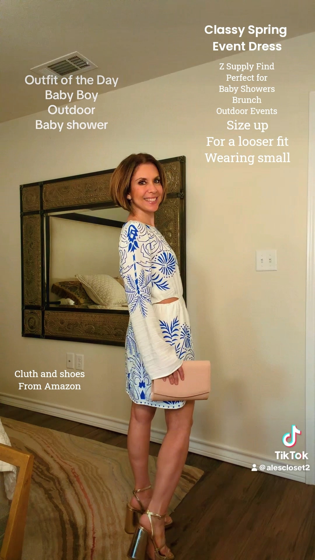 I have a baby shower this weekend and I cannot wait to wear this beautiful Z Supply spring dress. It’s such a classy, chic option for baby showers, brunch, spring events, or outdoor gatherings.

The fit is flattering and comfortable, but I recommend sizing up if you want a slightly more relaxed fit. I normally wear an XS in Z Supply, but I’m wearing a Small in this one.

My heels and clutch are Amazon finds, and I linked everything below so you can easily shop the look.

Perfect spring event outfit inspiration 🌸

#LTKStyle
#LTKFinds
#LTKSpring
#BabyShowerOutfit
#SpringEventDress
#BrunchOutfit
#EffortlessStyle
#ZSupplyStyle

#LTKSeasonal #LTKOver40