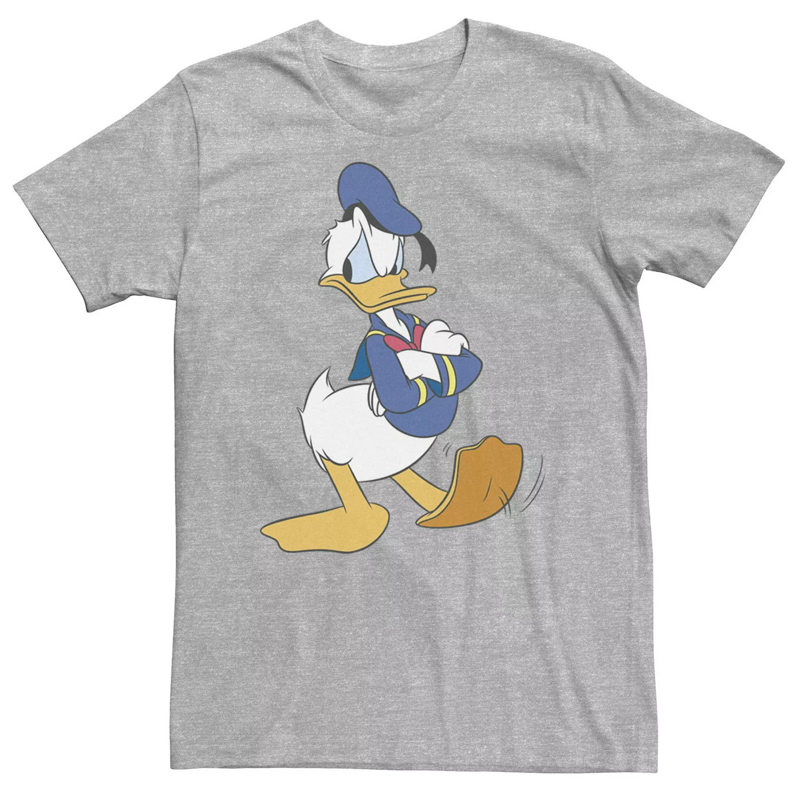 Big & Tall Disney Donald Duck Traditional Pose Tee, Men's, Size: XXL Tall, Athletic Grey | Kohl's