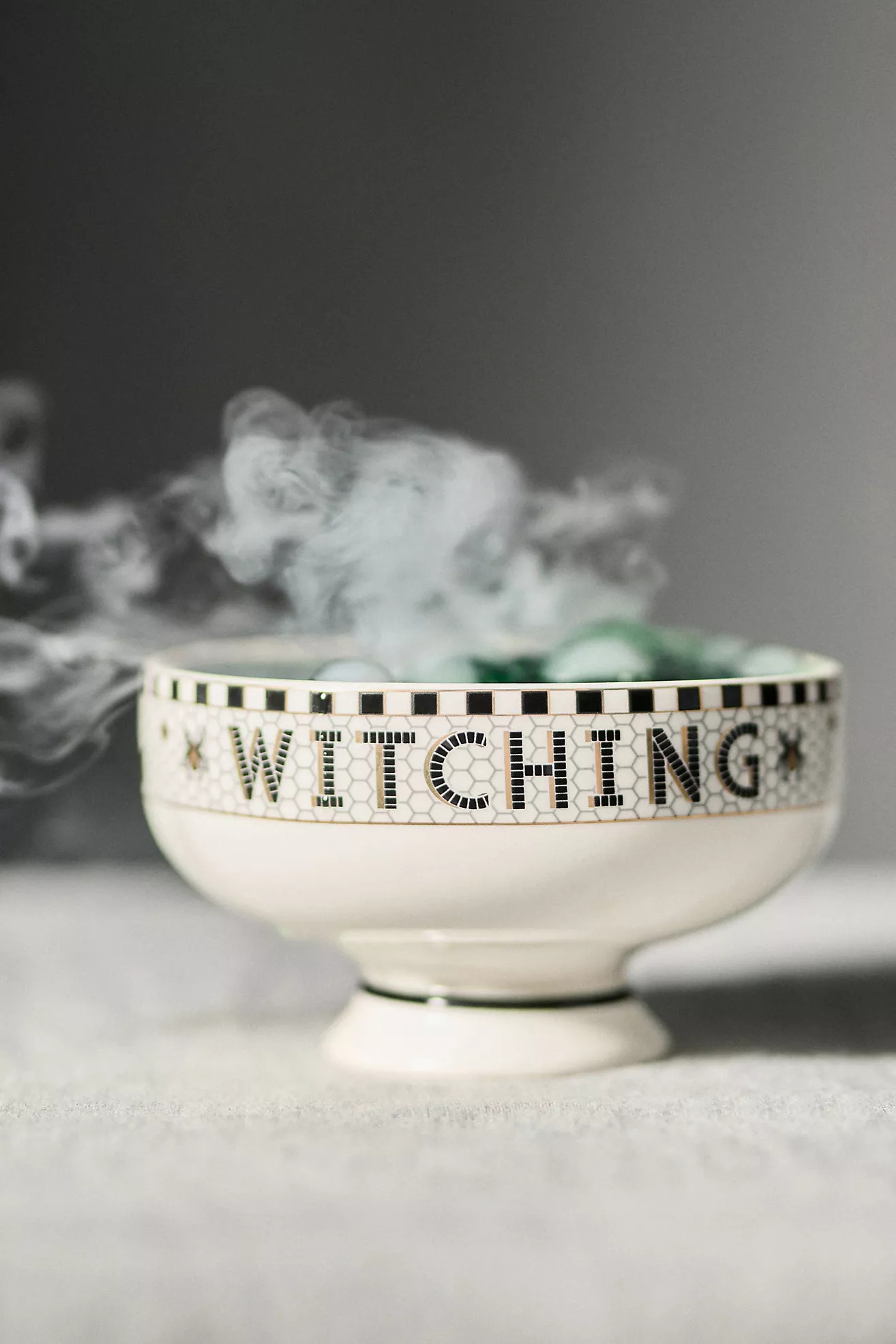 The Bistro Tile Stoneware Nut Bowl: Halloween Edition | Anthropologie (US)