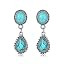 Chic Western Cowgirl Dangle Concho Earrings Boho Vintage Country Concert Sterling Silver Turquois... | Amazon (US)