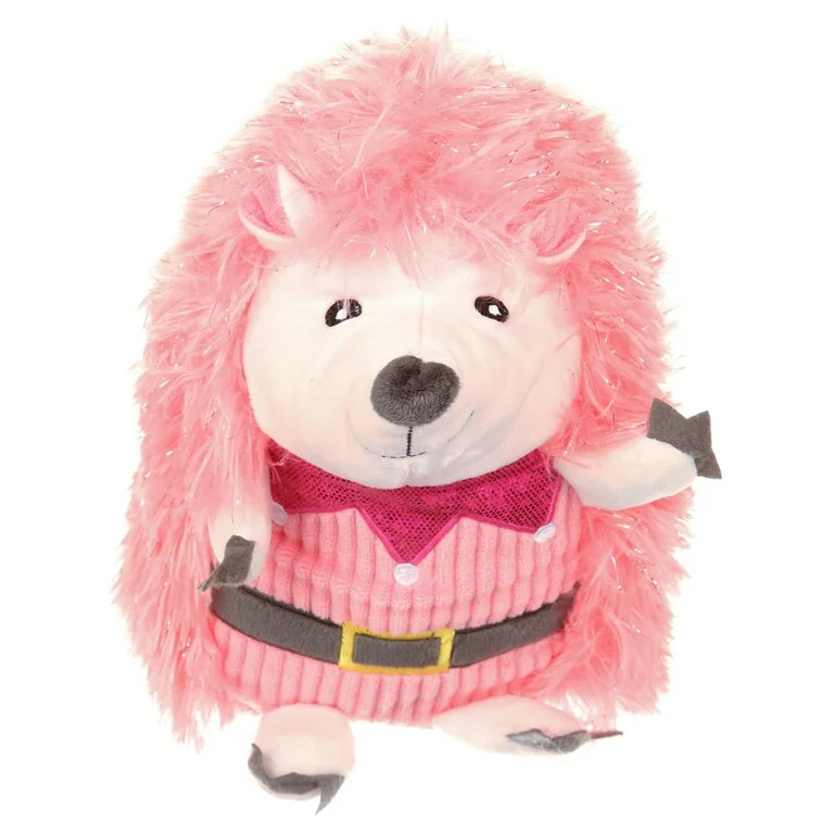 Vibrant Life Holiday Dog Toy Plush Hedgehog 10in Pink | Walmart (US)