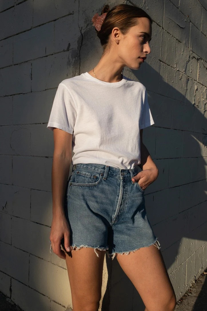 Parker Long Denim Short In Skywave | South Moon Under
