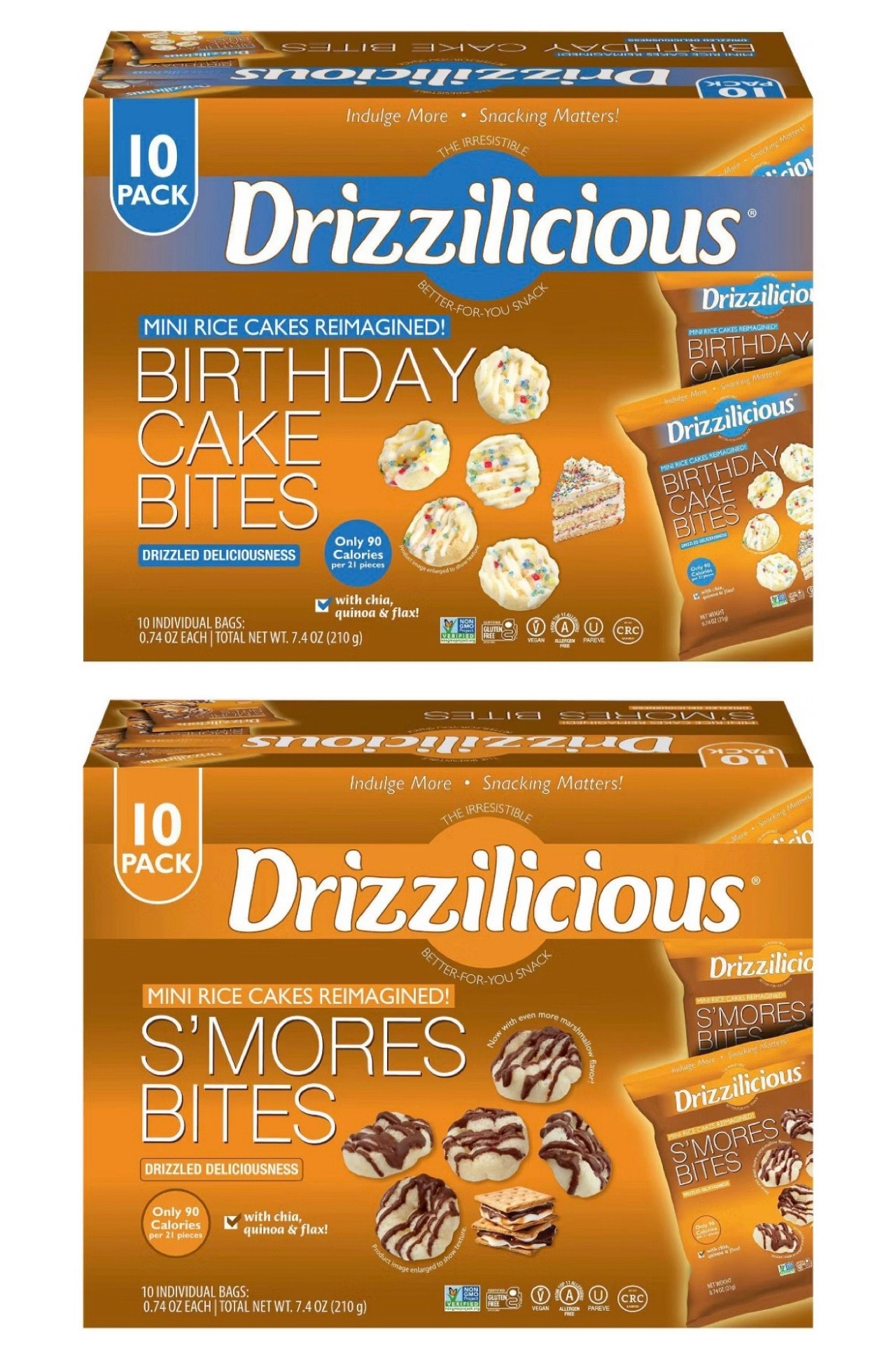 Target just launched the brand new Drizzilious Birthday Cake & S’mores Snack Packs! Normally these individual sizes are only sold in variety packs, but these delicious flavors are the most popular sellers, so they are bringing these to us on their own. They don’t taste remotely like rice cakes and are so good - everyone in my family is a big fan! 

#LTKSaleAlert #LTKKids #LTKfoodie