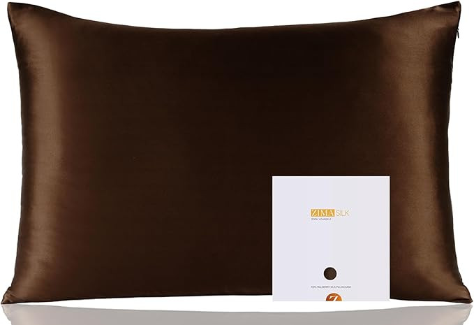 ZIMASILK 100% Pure Mulberry Silk Pillowcase for Hair and Skin Health,Soft and Smooth,Both Sides P... | Amazon (US)