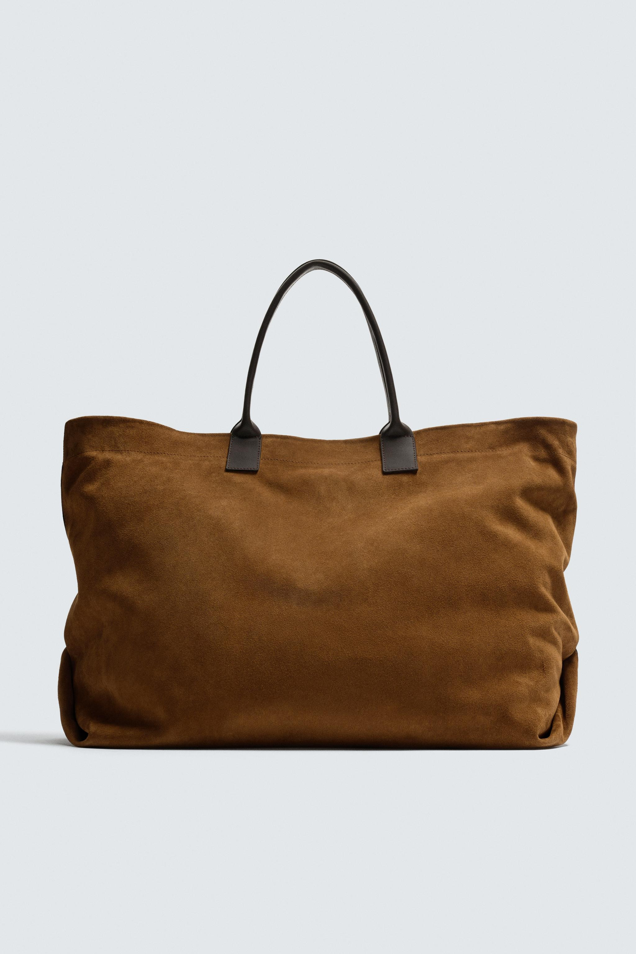 LEATHER SHOPPER BAG | Zara US