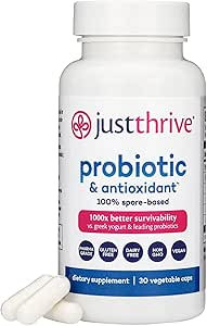 Just Thrive Probiotic & Antioxidant Supplement - 100% Spore-Based Digestive and Immune Support - ... | Amazon (US)