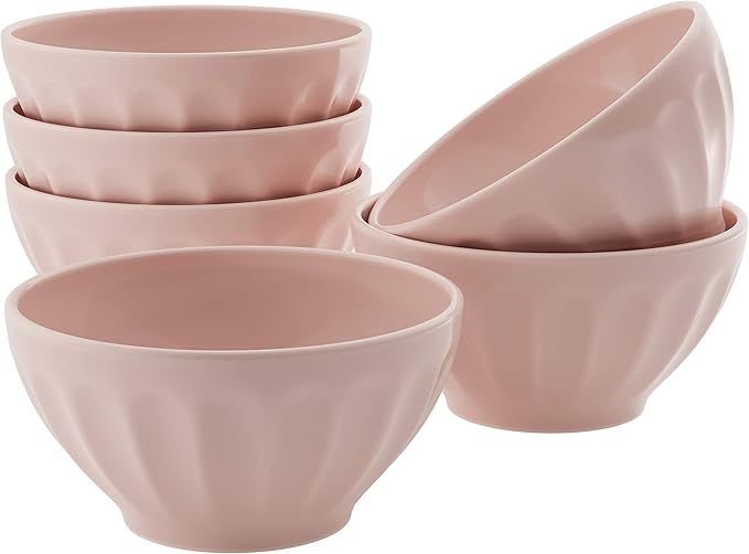 Kook Ceramic Cereal Bowl Set, Microwave and Dishwasher Safe, For Soup, Pasta, Salad, Dessert, 20 ... | Amazon (US)