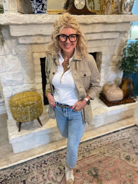 I love this men’s jacket! I grabbed a small. The oversized fit is perfect for a casual but pulled together look with jeans. 

#LTKover40 #LTKstyletip