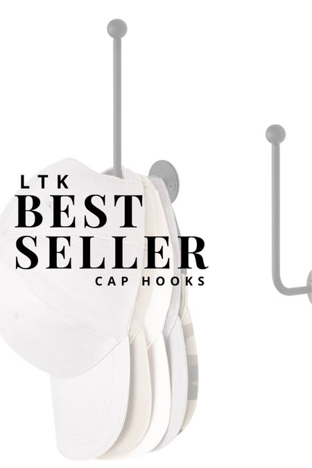 These baseball cap hooks were my best seller on LTK this week. Perfect if you have WAY TOO MANY to deal with! 😂

#closet #organization #hatstorage 

#LTKhome