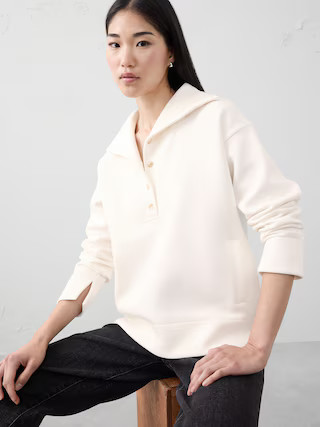 Weekender Oversized Sweatshirt | Banana Republic Factory