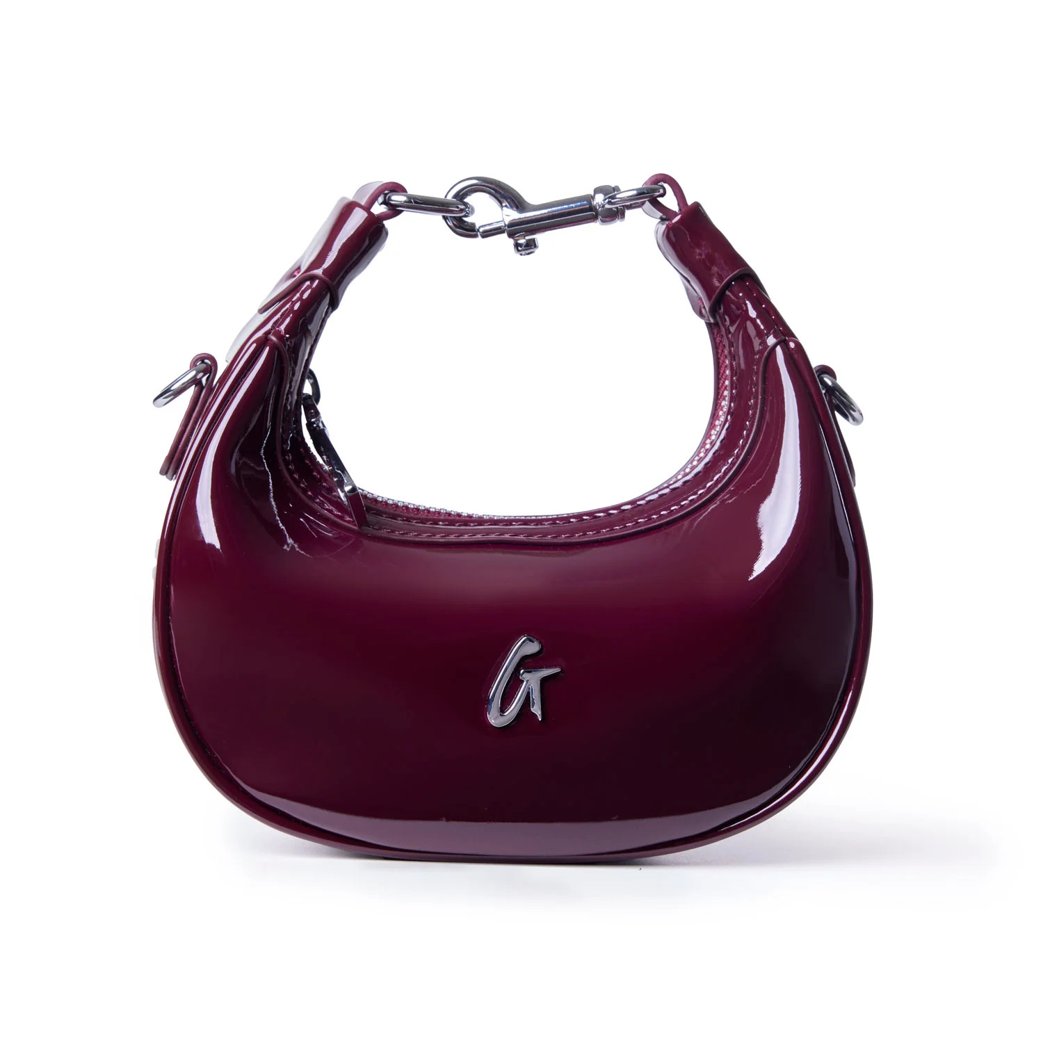 NANO MIRROR HOBO BAG - MIRROR BURGUNDY | Glam-Aholic Lifestyle