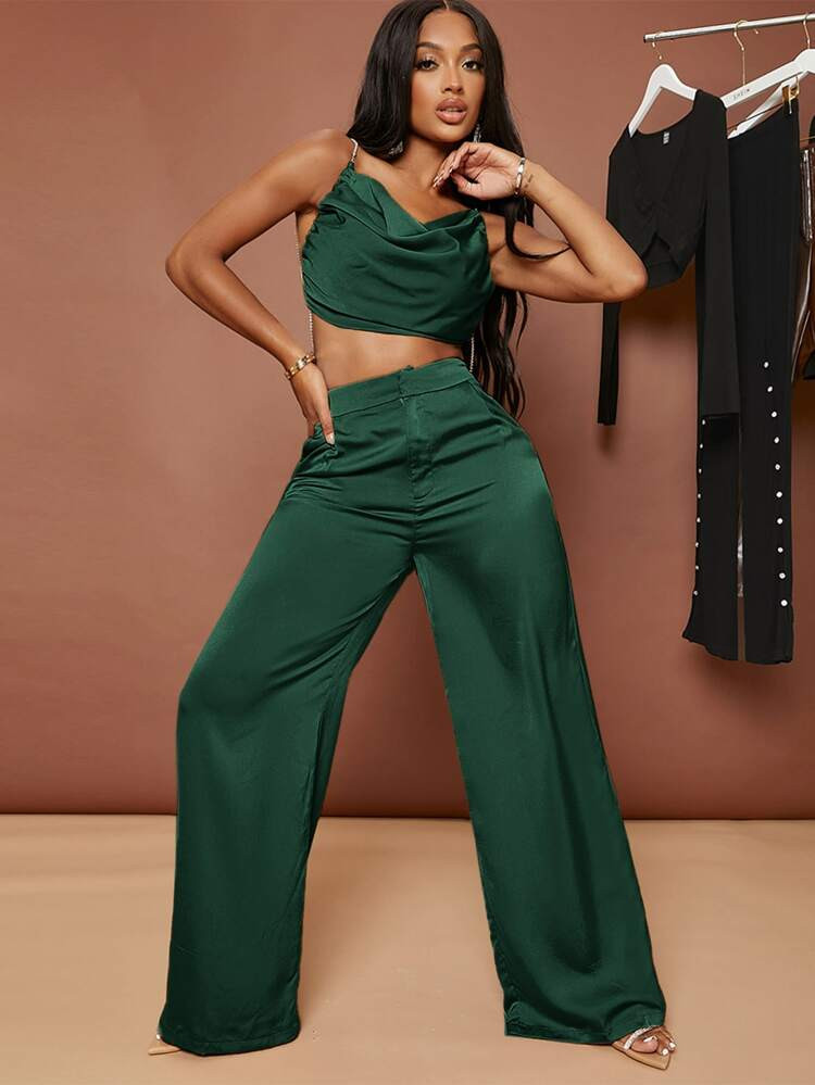 SHEIN SXY High Waist Wide Leg Pants | SHEIN