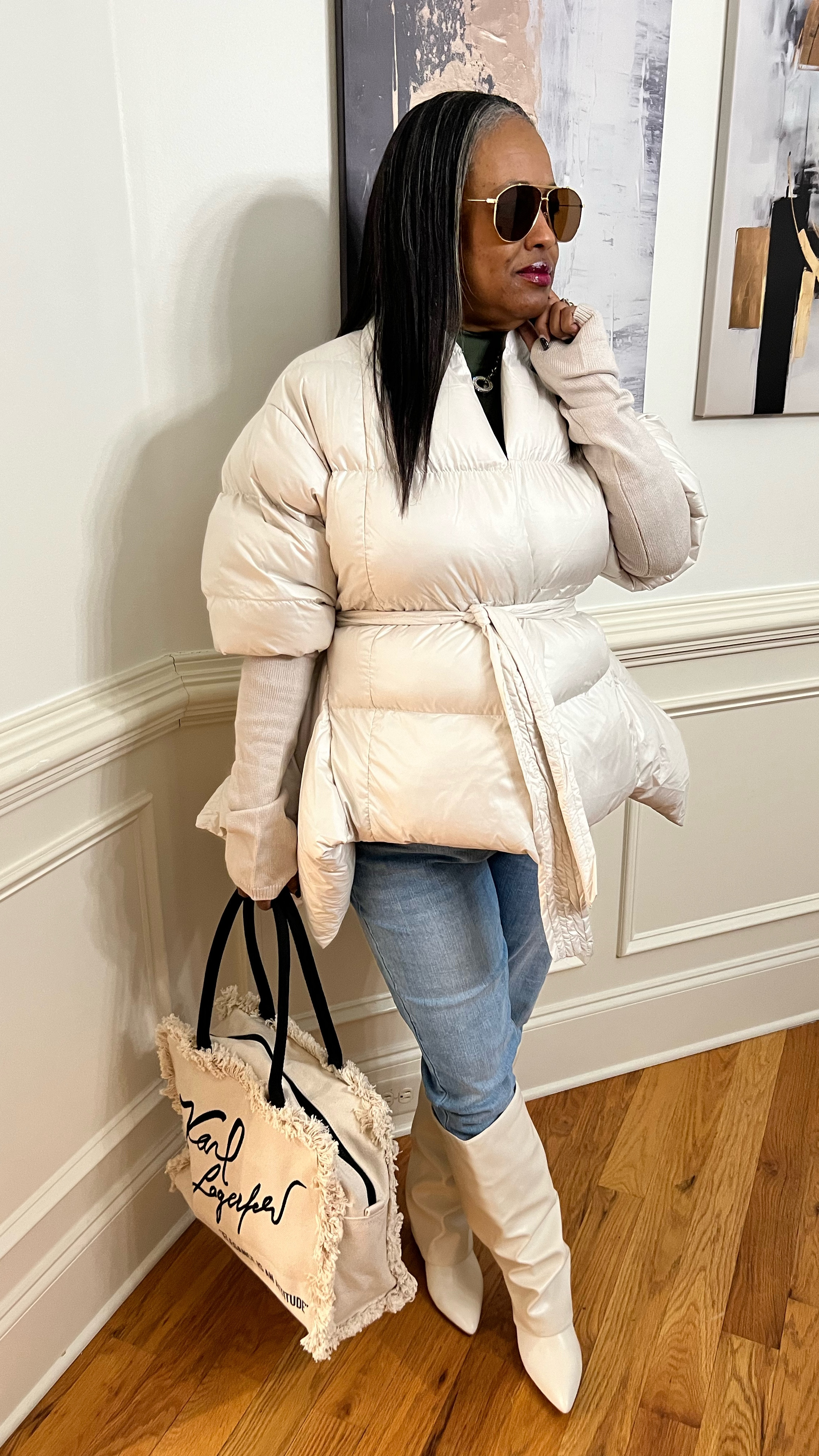 🥶It’s so cold outside, even my thermostat is side-eyeing me. That’s why pieces like this WRAP PUFFER are essential! It’s cozy, chic, and serving main character energy while I defrost. You don’t just want this jacket—you NEED it. I knew it was a winner when my husband said, “that jacket is really nice”. 
Black and Burgundy are available as well. Enjoy!😉 
#winterfashion #pufferjacket #over50style 

#LTKOver40 #LTKFindsUnder100 #LTKSeasonal