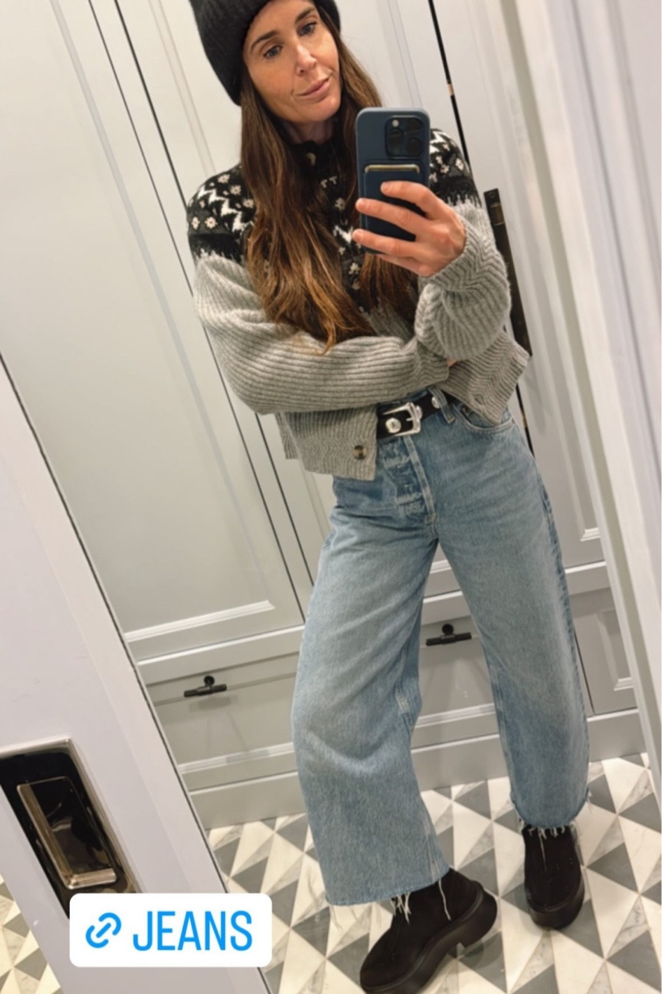 Today’s look! Love this Khaite sweater 🖤

#LTKstyletip #LTKSeasonal