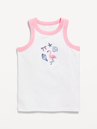 Fitted Ribbed Tank Top for Girls | Old Navy (US)