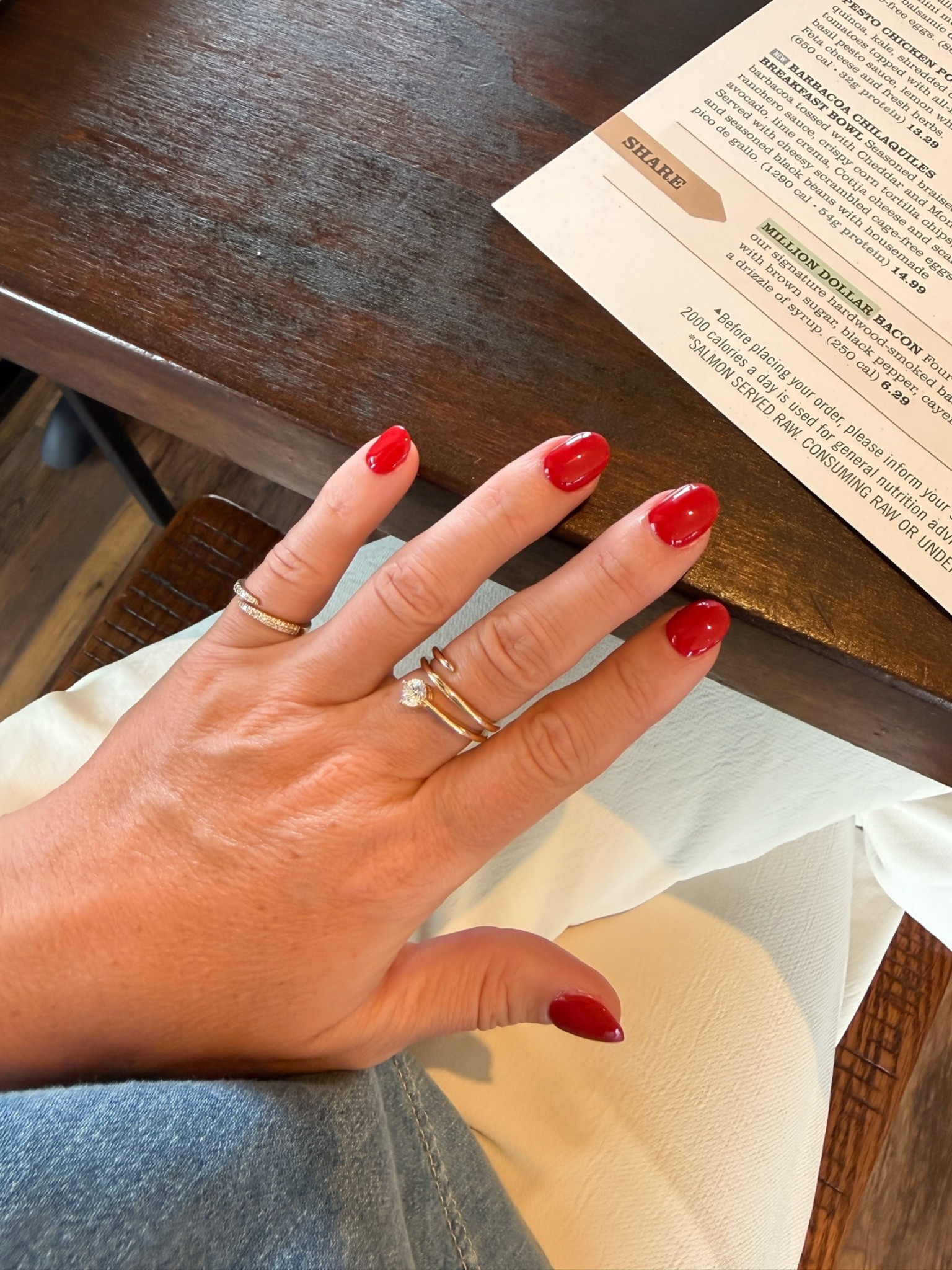 Love my new middle finger ring!! 
XS denim top (code ALMOSTREADYXSPANX for new customers) / XS Regular pants

#LTKootd #LTKPetite #LTKOver40