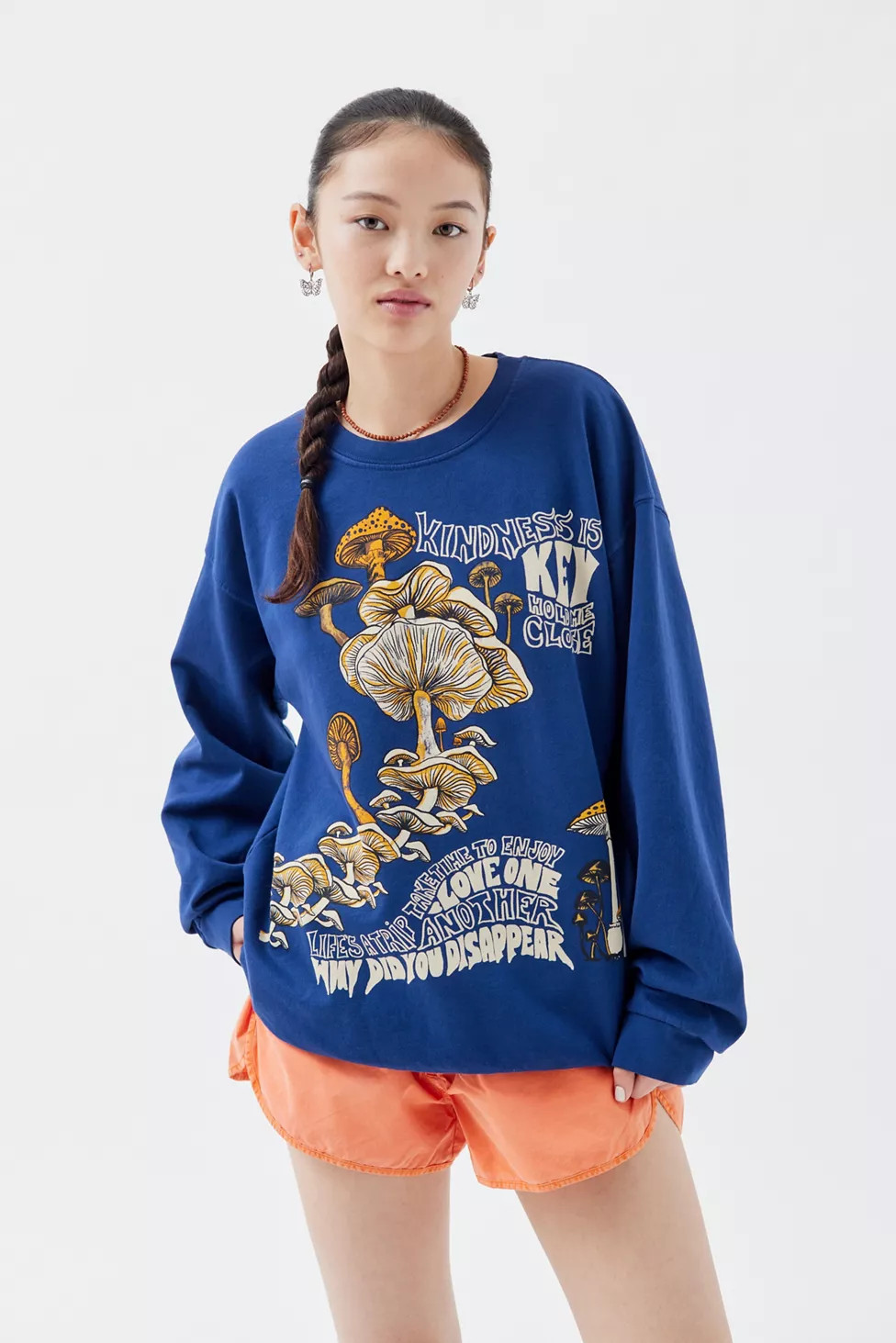 Project Social T Mushroom Sweatshirt | Urban Outfitters (US and RoW)