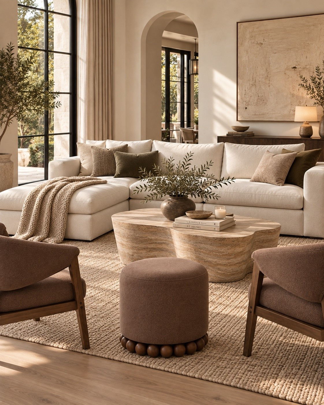 A cozy living room moment! You won’t believe it but all of these pieces are from Amazon!! The coffee table, sectional, chairs, and ottoman. A high end design for a fraction of the cost!

#LTKHome