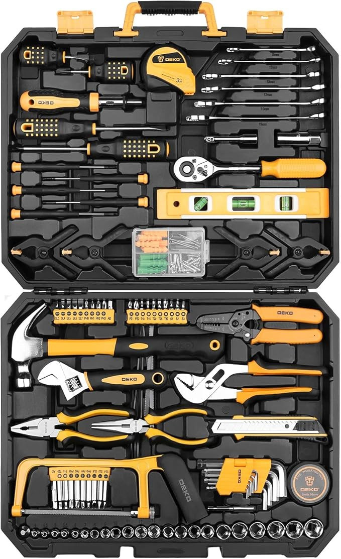 DEKOPRO 228 Piece Socket Wrench Auto Repair Tool Combination Package Mixed Tool Set Hand Tool Kit... | Amazon (US)