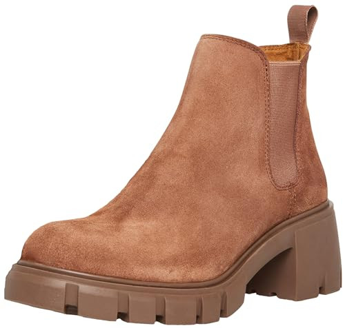Steve Madden Women's Howler Ankle Boot, Taupe Suede, 9.5 | Amazon (US)