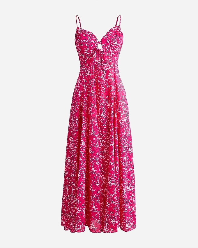 Cotton voile keyhole cover-up maxi dress in blushing meadow | J. Crew US