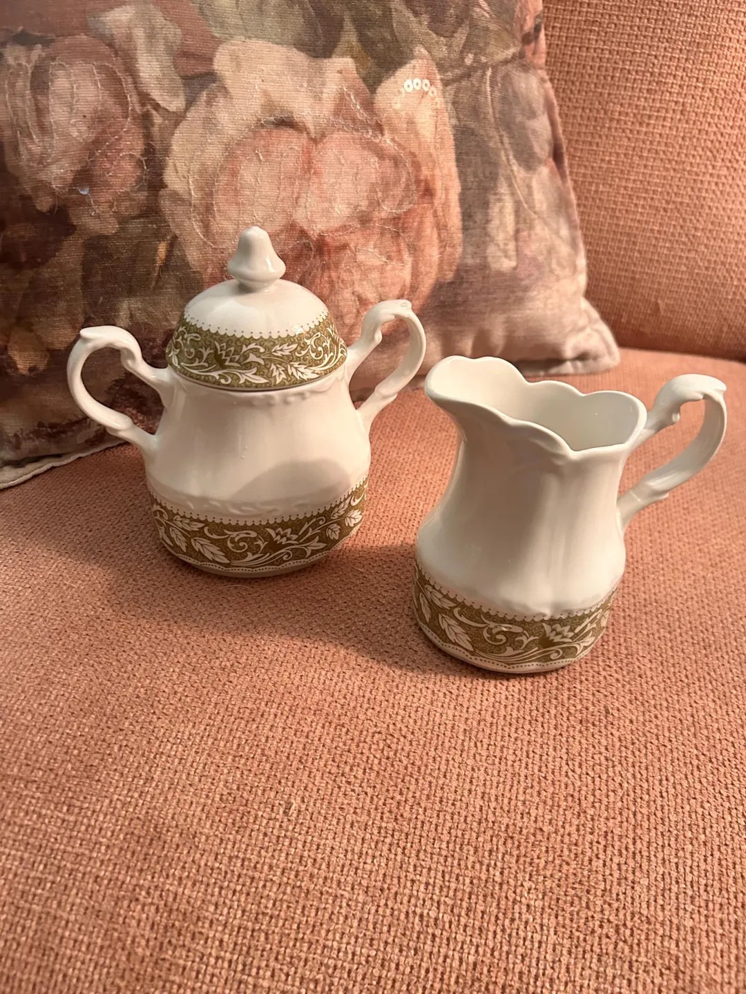 Iron Stone sugar and creamer | Etsy (US)