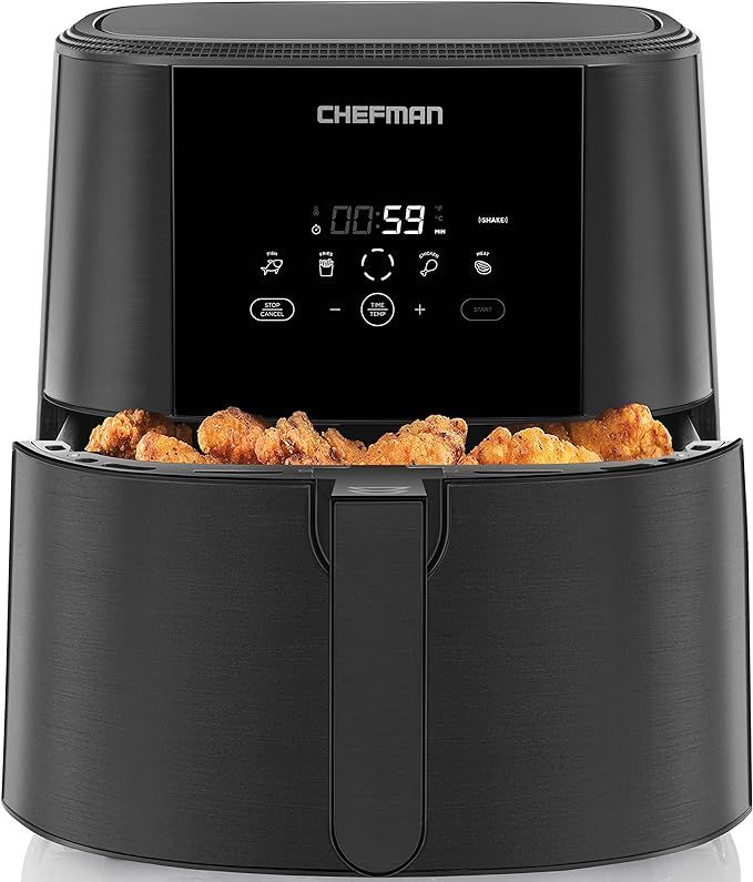 Chefman TurboFry Touch Air Fryer, 8-Quart Family Size, One-Touch Digital Controls for Healthy Coo... | Amazon (US)