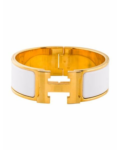Hermès Clic Clac H Bracelet Yellow | The RealReal