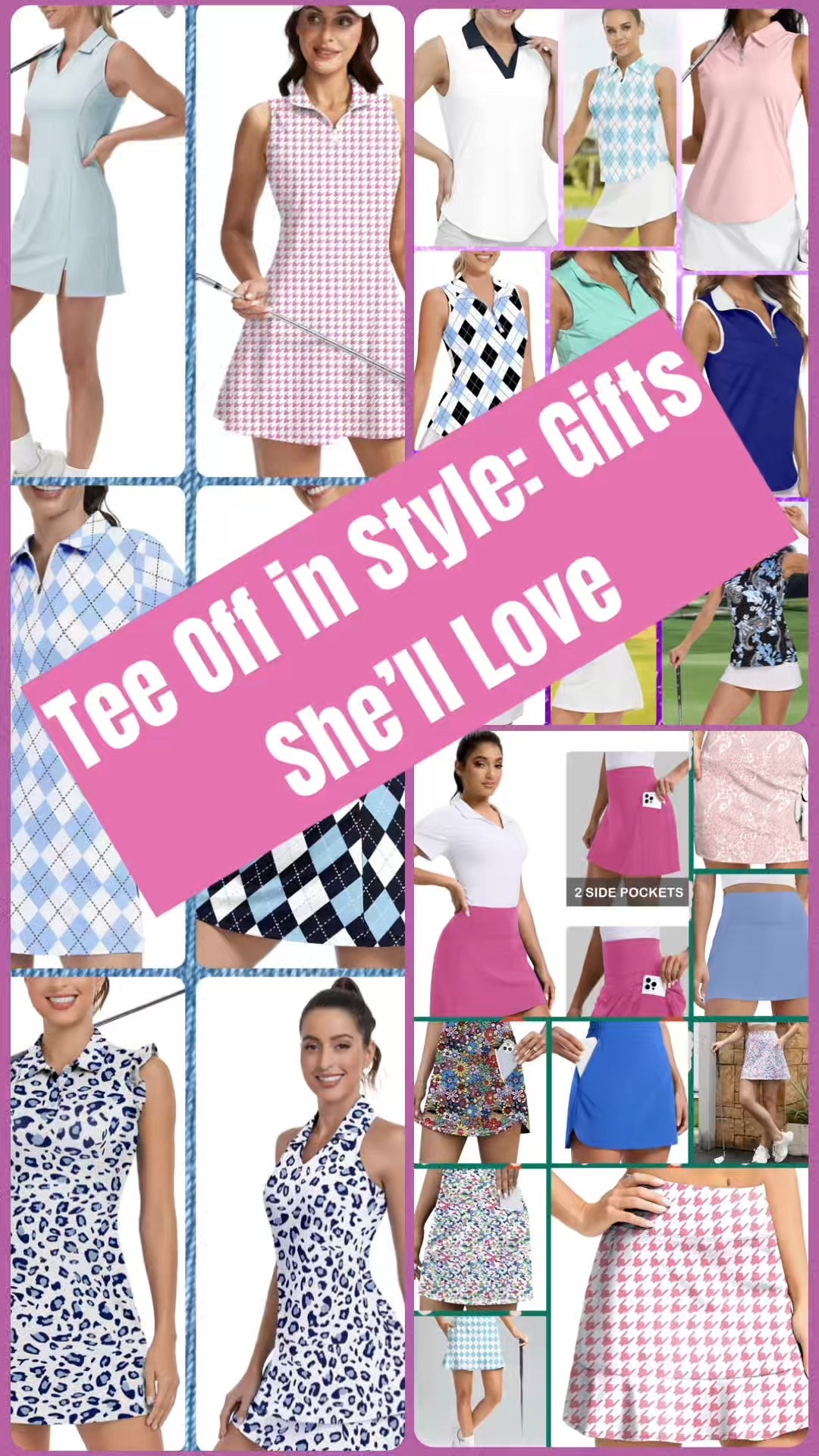 Golf in style! Perfect shirts, skirts & dresses for her game and look. 🌸⛳
#golf




#LTKHoliday #LTKGiftGuide