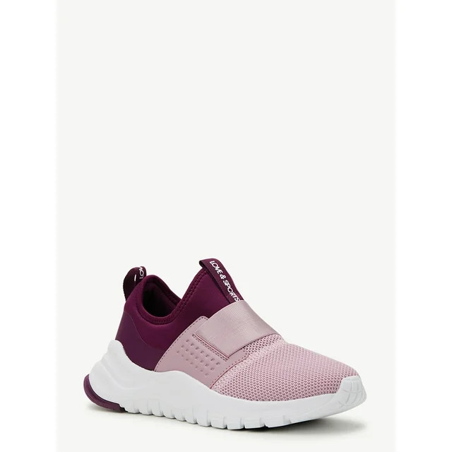 Love & Sports Women’s Slip-On Colorblocked Athletic Sneakers | Walmart (US)