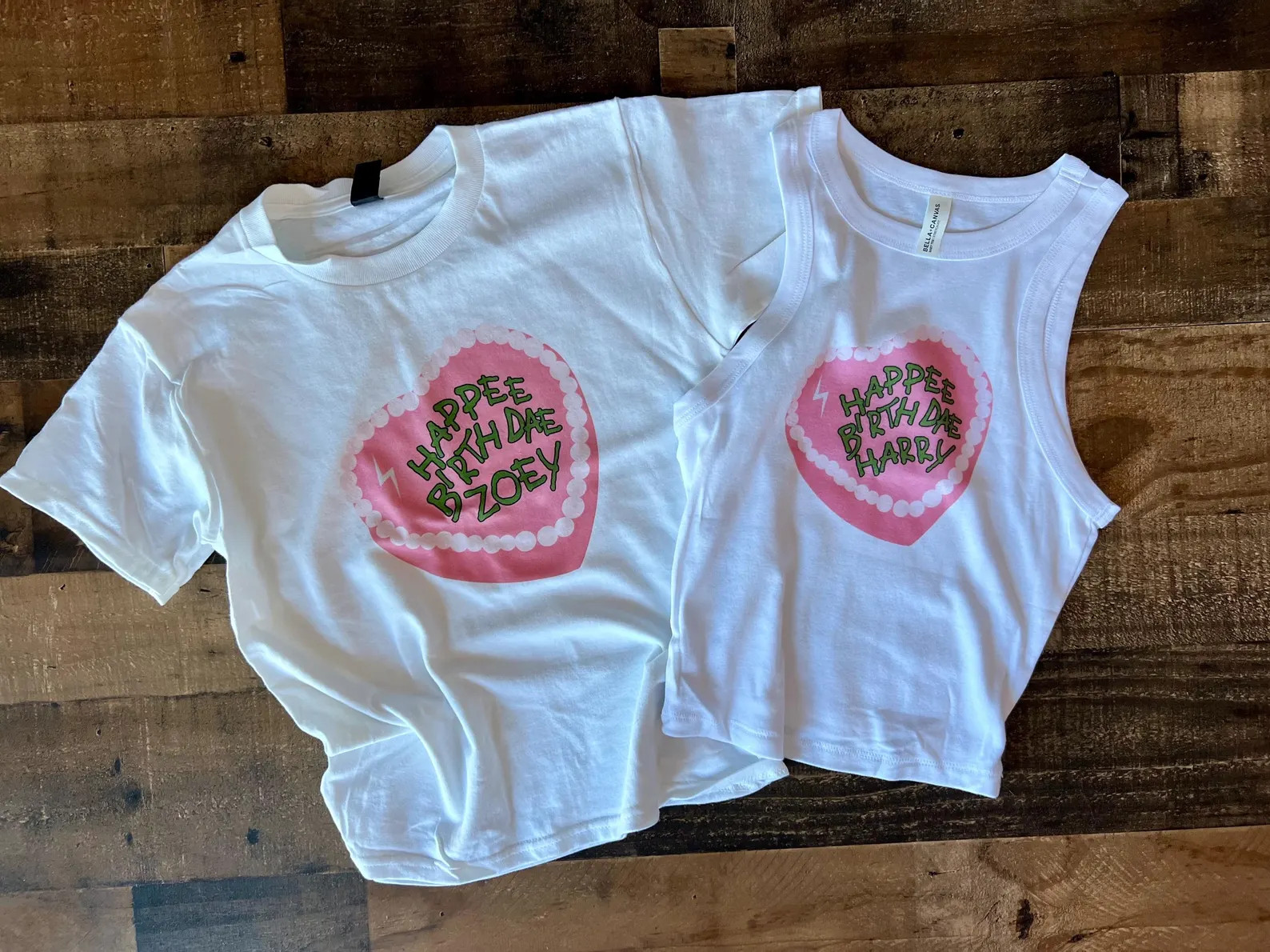 Happy Birthday Baby Tee, Custom Cropped Birthday Cake Coquette, Wizard Universal Womens Pink, You... | Etsy (US)