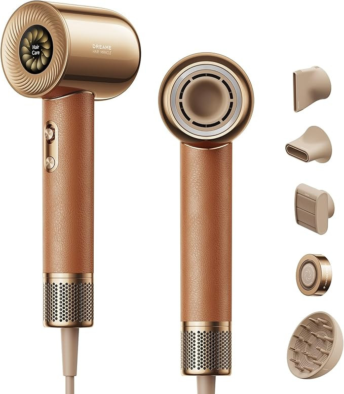 Dreame Hair Miracle Sèche-cheveux, 5 Embouts, Séchage Rapide, 600 Millions d'ions Négatifs, Mo... | Amazon (FR)