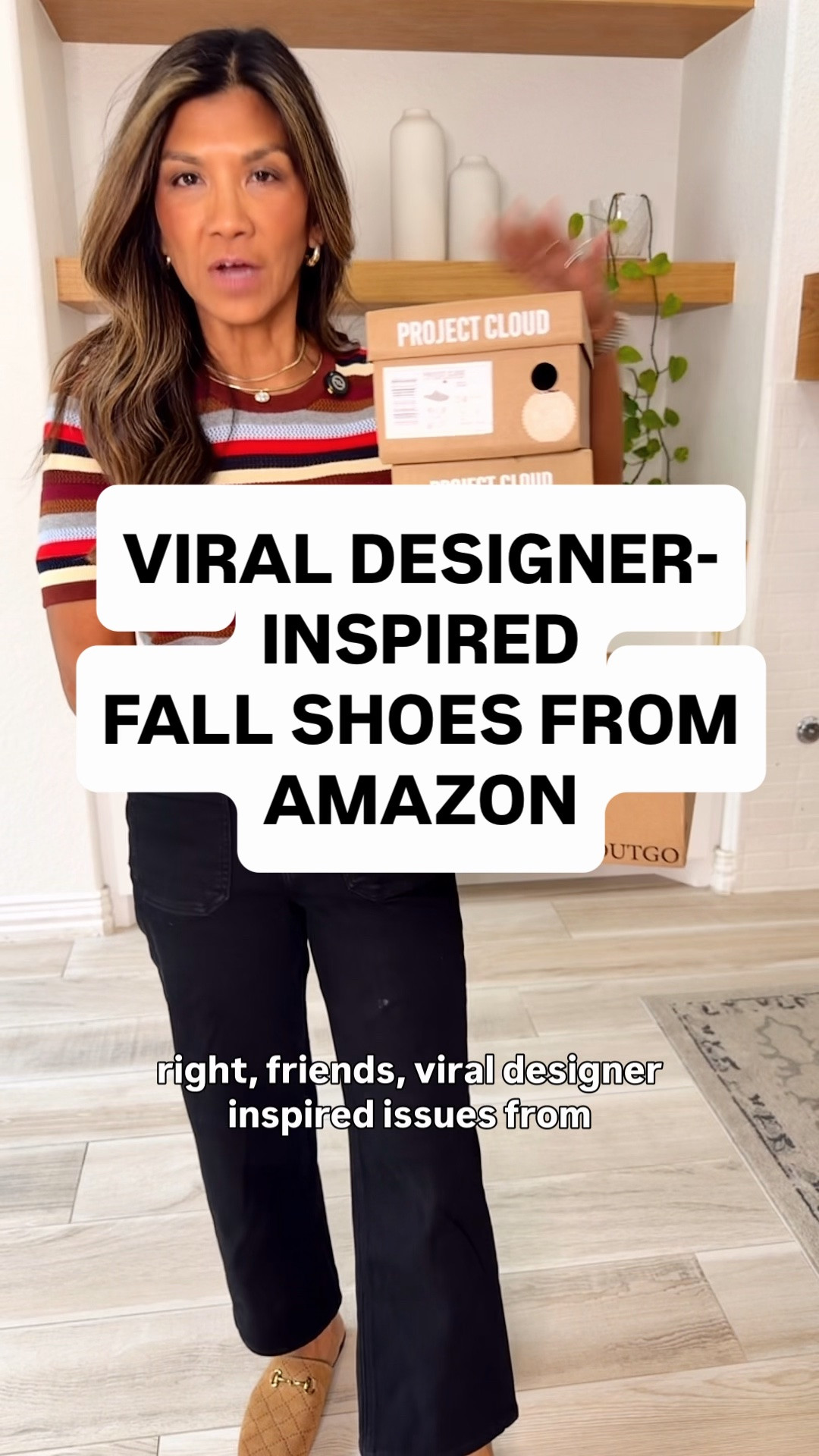 Designer-inspired fall shoes from Amazon. 
I’m 5’2” 118#ish for reference 
Gucci-inspired mules(first 2 pairs) size down run big.
All others fit tts. For the heels -ifbetween sizes size up.
Black jeans size down wearing short length.
Blue jeans I sized down, petite length! It’s on sale!! So comfy! 
Stripe top in XS tts.
Burgundy top in XS.
Accessories are linked
Fall shoes, fall outfit, Amazon finds, over 50 style, midlife fashion, petite fashion,midlife women, affordable fashion, fashion over40

#LTKOver40 #LTKPetite #LTKmomlife